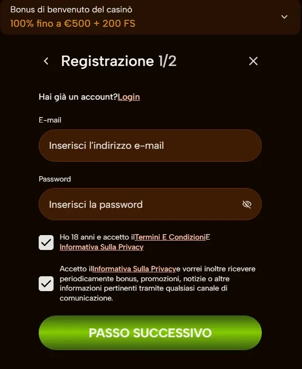 Registrati